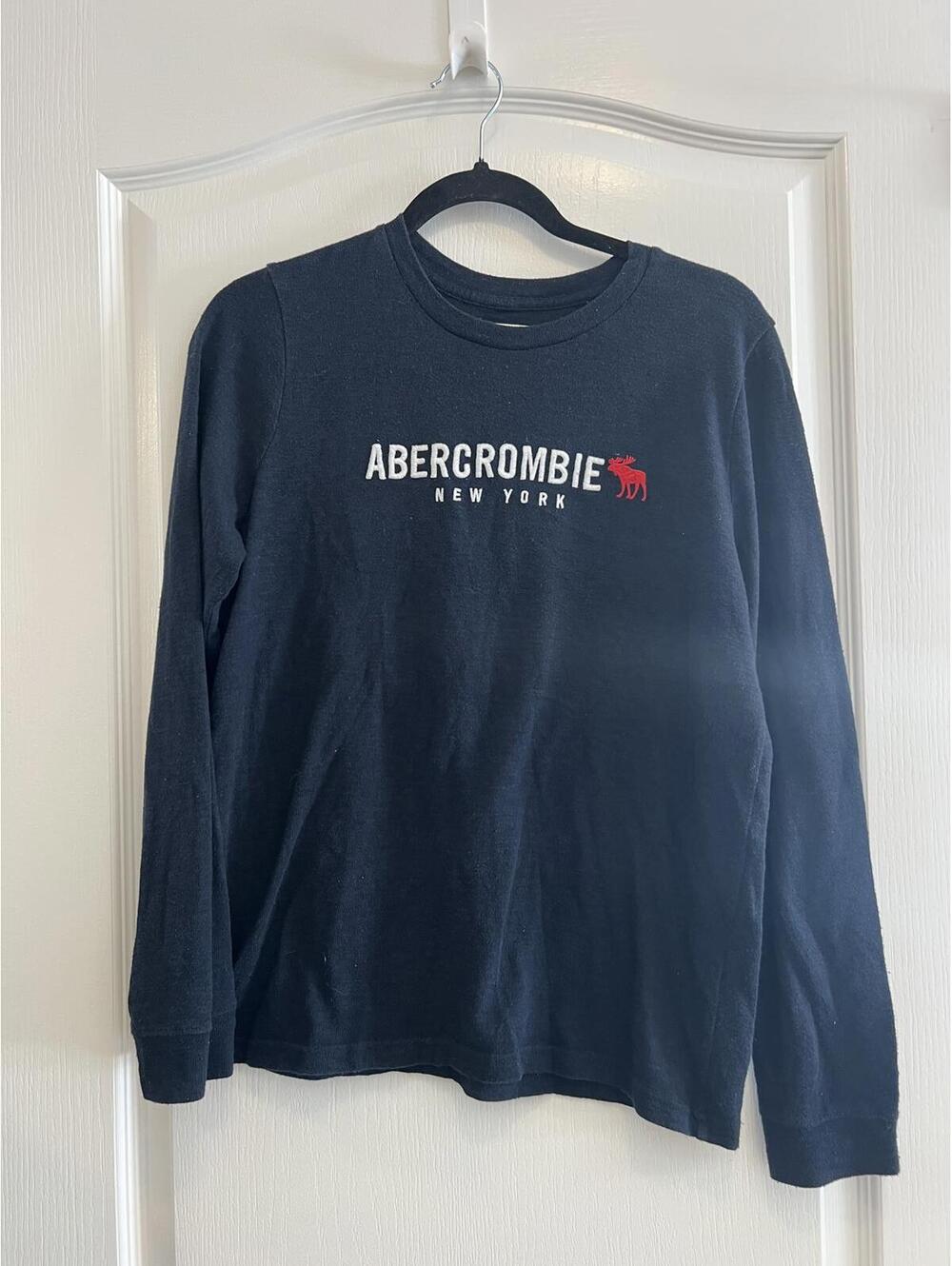 Abercrombie Kids Navy Blue Long Sleeve Shirt Size 15/16